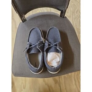 Goodfellow & Co Mens Boat Shoes Navy Blue Denim Slip On Loafers Size 9 NIB